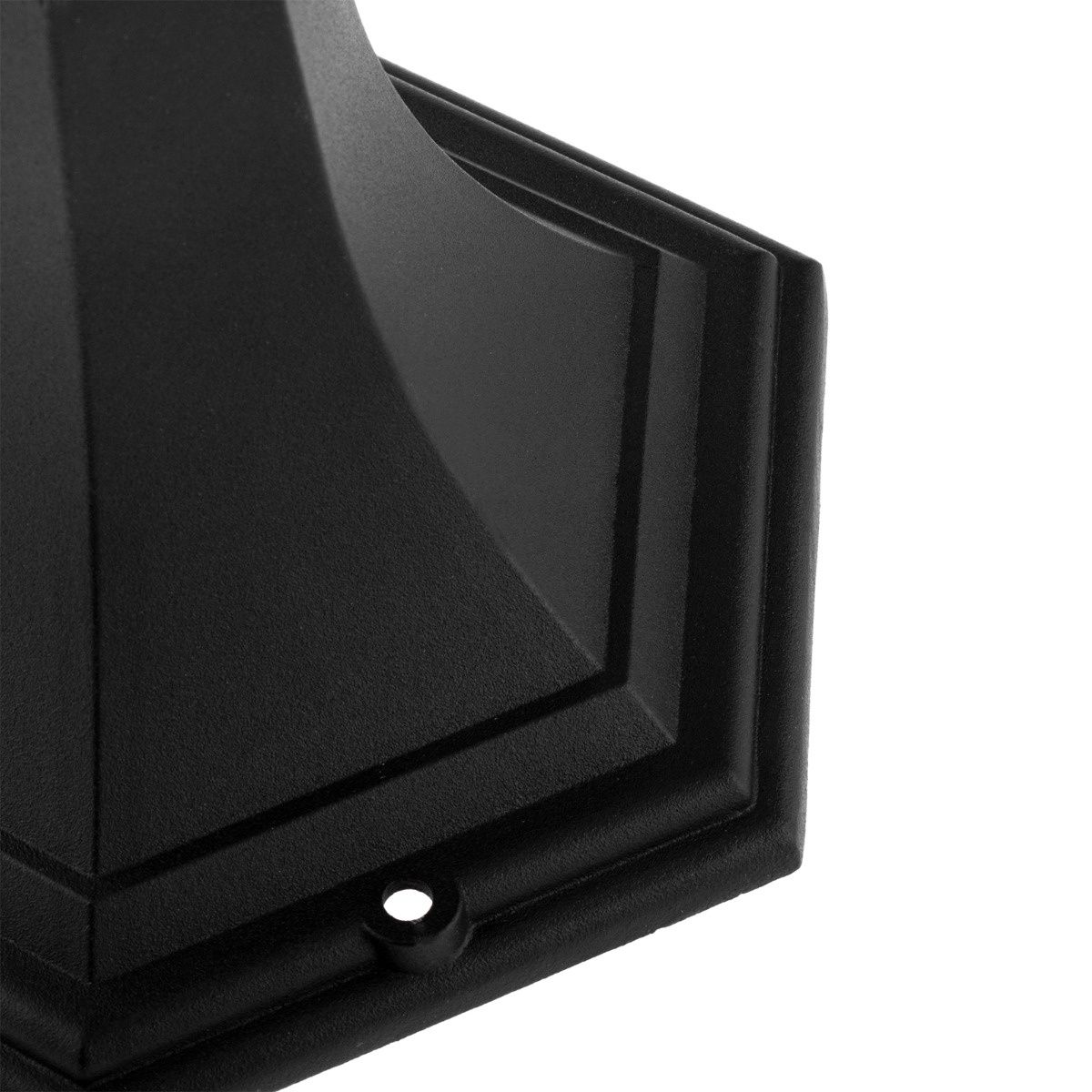 Stehende Außenlaterne 42cm – Schwarz – E27 Fassung – Aluminium & Glas – IP44