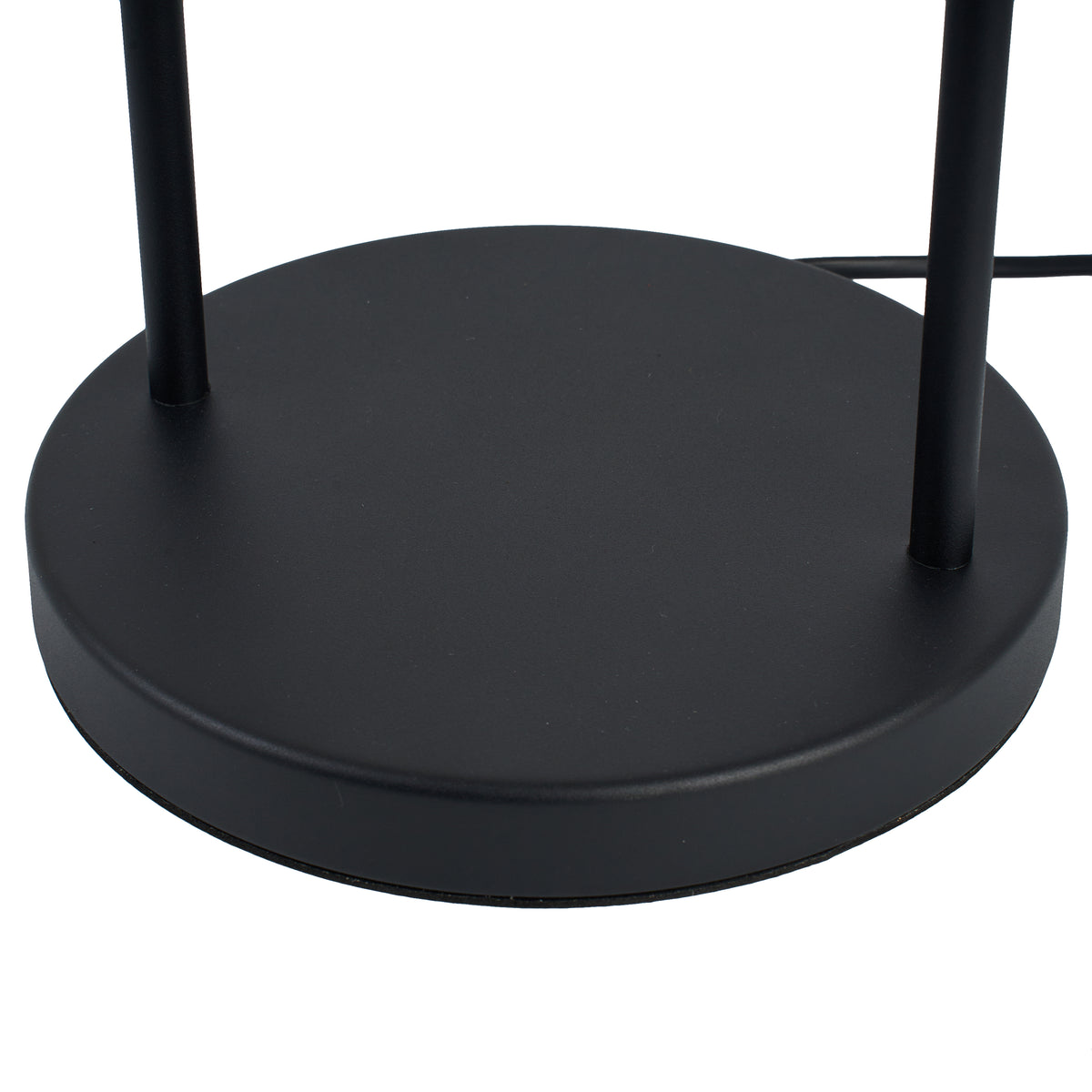 Tischleuchte Tess – Schwarz mit Amberglas