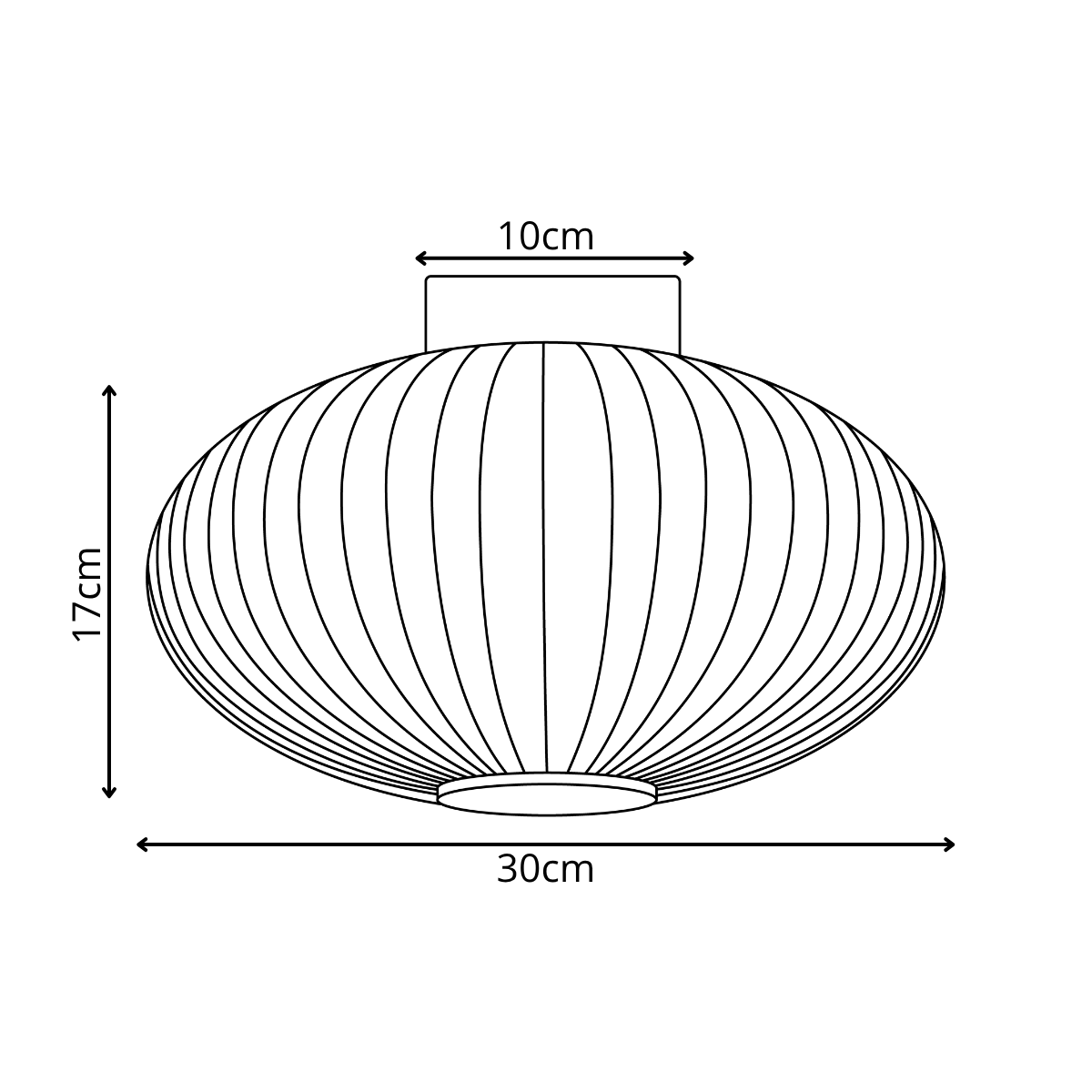Design-Deckenleuchte rund mit Bernsteinglas