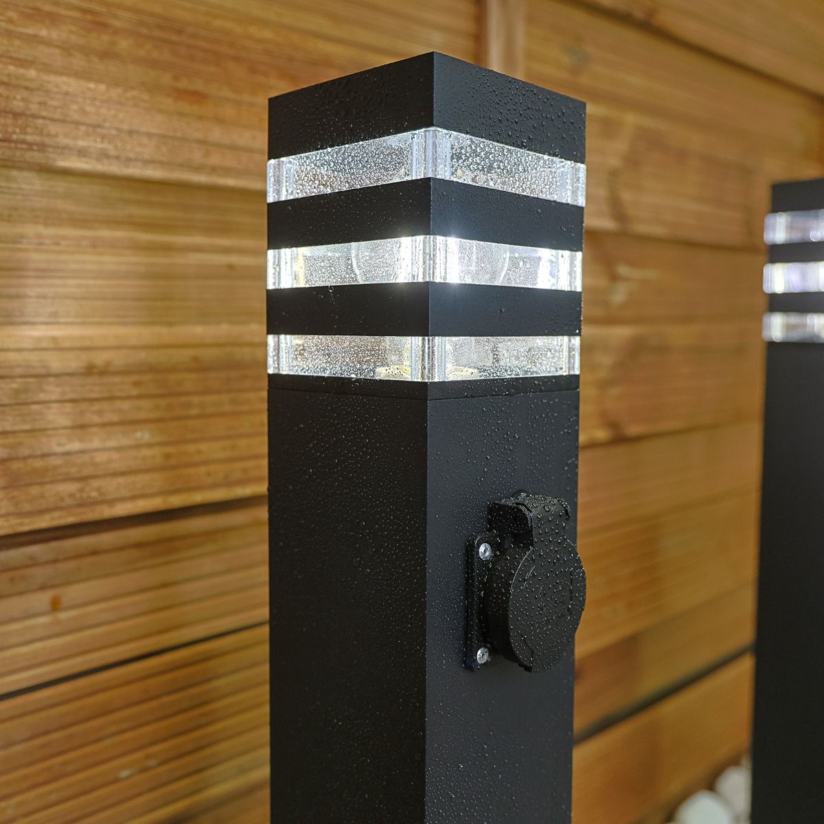Gartenlampe - Stehende Außenlampe auf Mast - 60 cm - E27-Fassung - LED geeignet