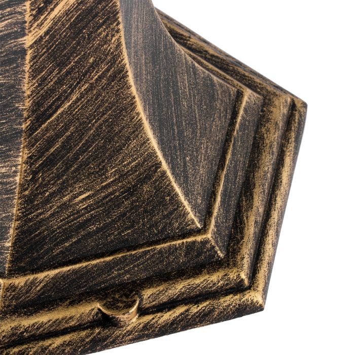 Gartenleuchte Außen – Niedrige stehende Laterne 40 cm – Aluminium – Antikgold