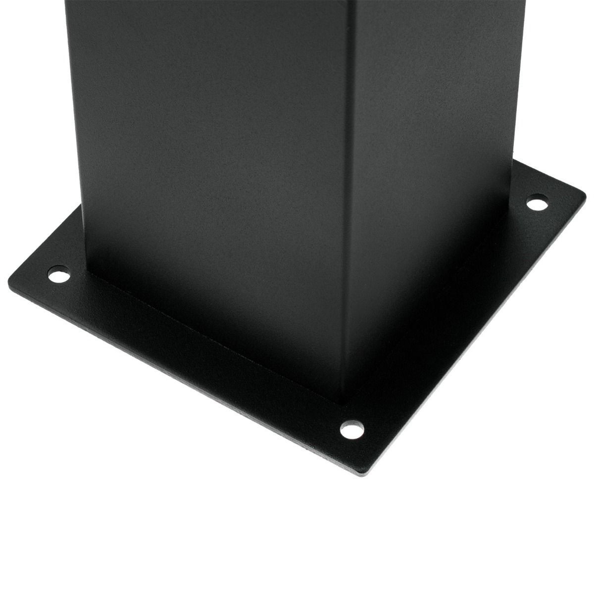 Gartenleuchte Außen – Quadratischer stehender Pfahl 74 cm – Schwarz – E27-Fassung