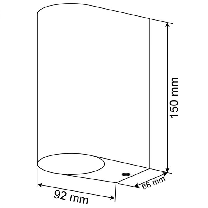 Außenwandlampe UP & DOWN – Garten-Außenwandleuchte GU10 Schwarz