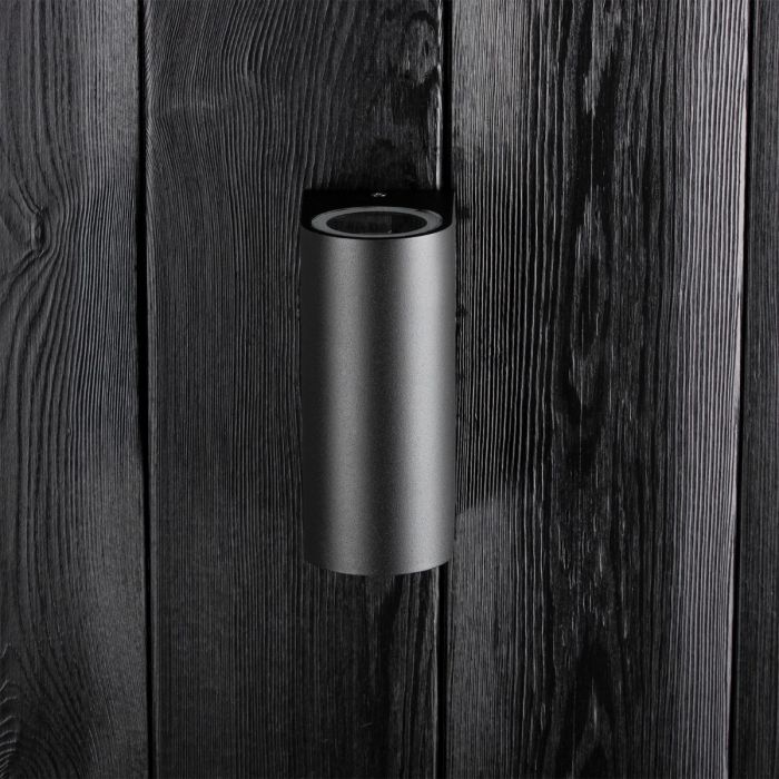 Außenwandleuchte UP & DOWN – Garten-Fassadenleuchte GU10 Schwarz