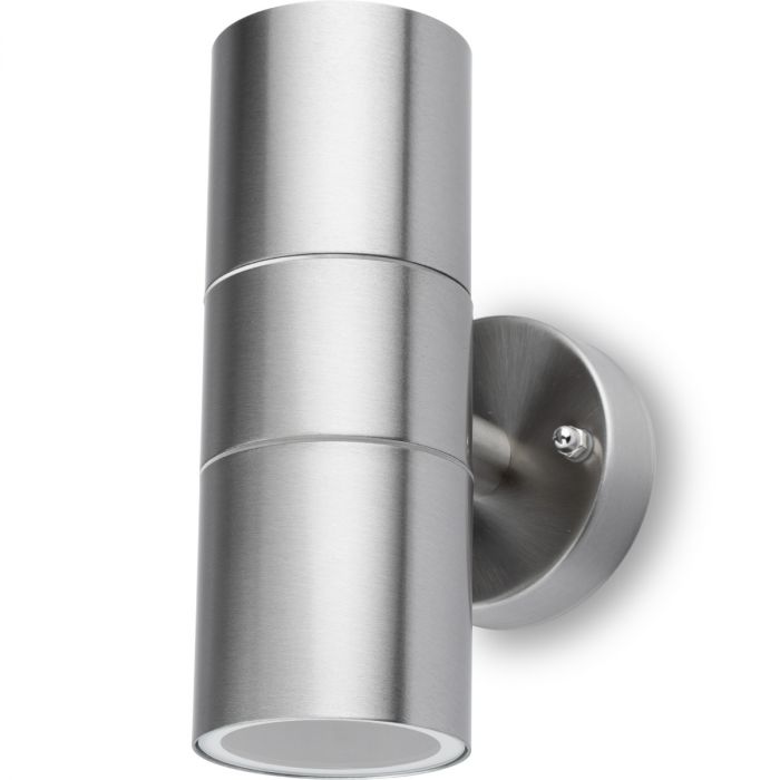 Außenwandleuchte Up & Down – Fassadenlampe mit GU10-Fassung, LED-kompatibel, IP44