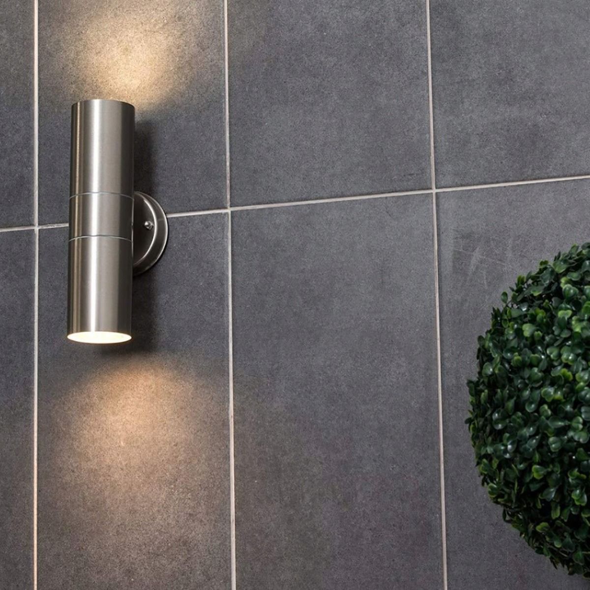 Außenwandlampe Up & Down – Außenwandleuchte mit GU10-Fassung, LED-kompatibel, IP44