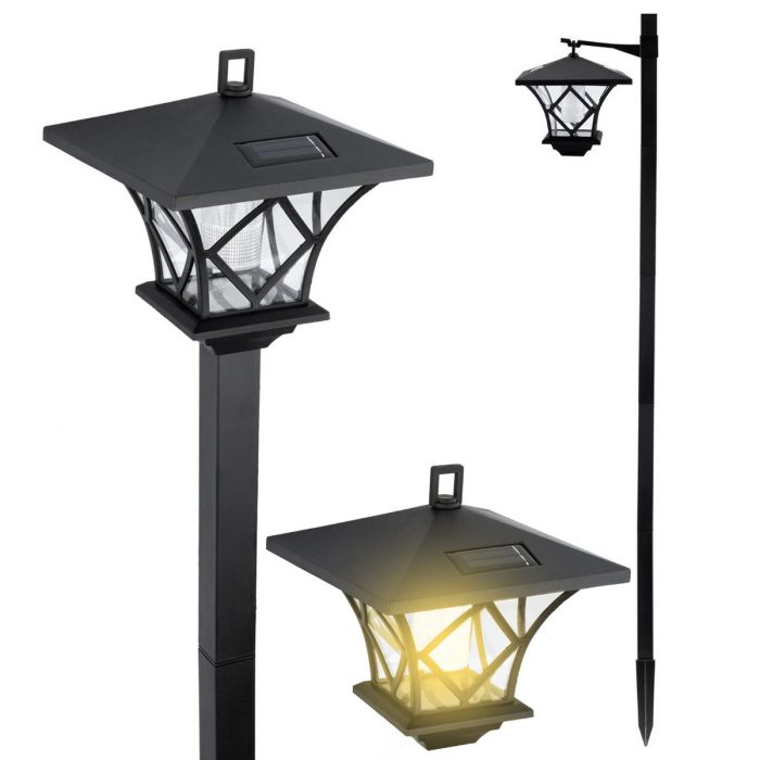 Solar-Gartenleuchte – LED-Außenlaterne – 150 cm