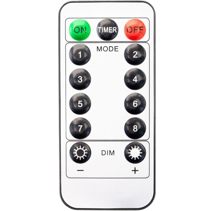 Solar-Gartenbeleuchtung – 200 LEDs – 21 m – Warmweiß 3000K – Inkl. Fernbedienung