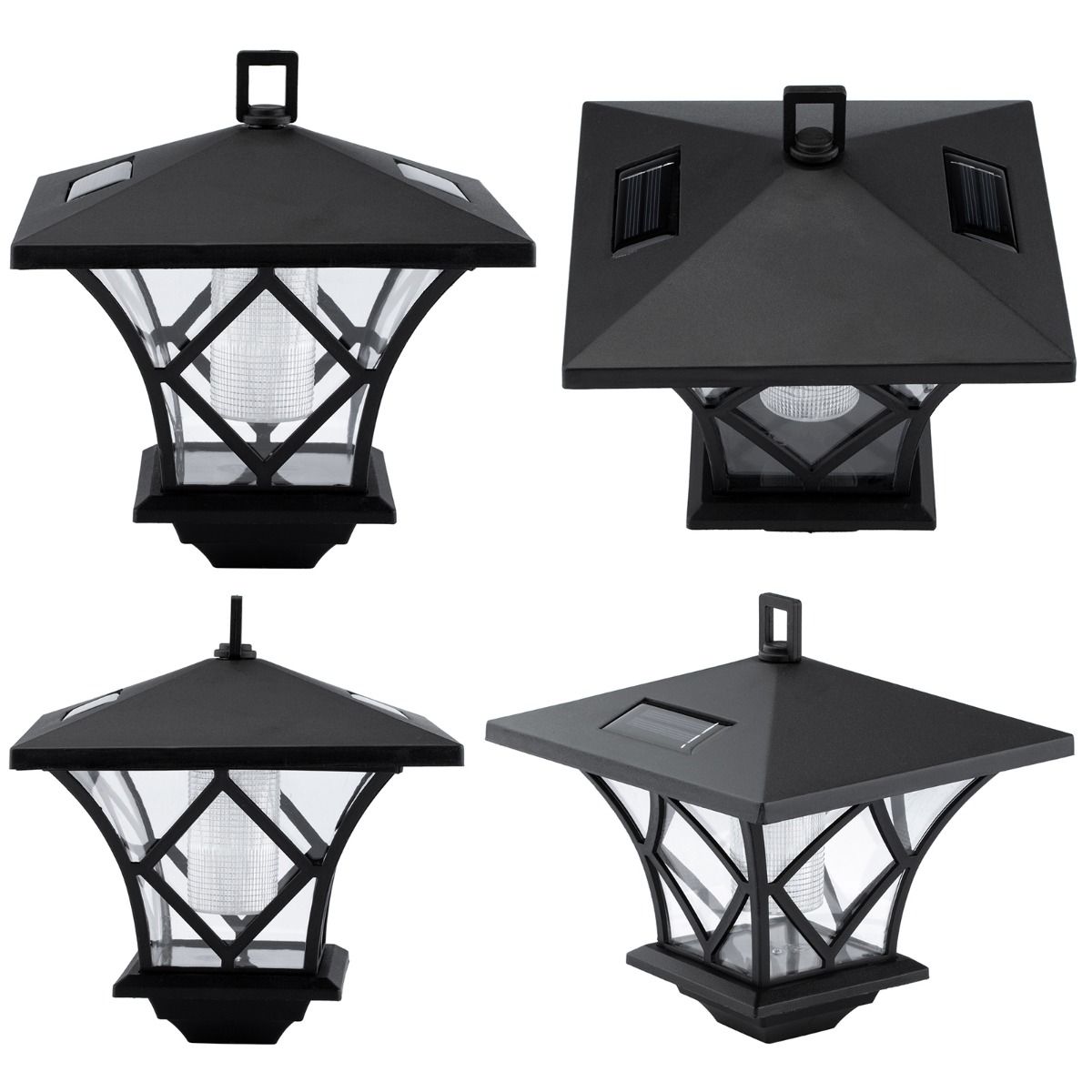 Solar-Gartenleuchte – LED-Außenlaterne – 150 cm