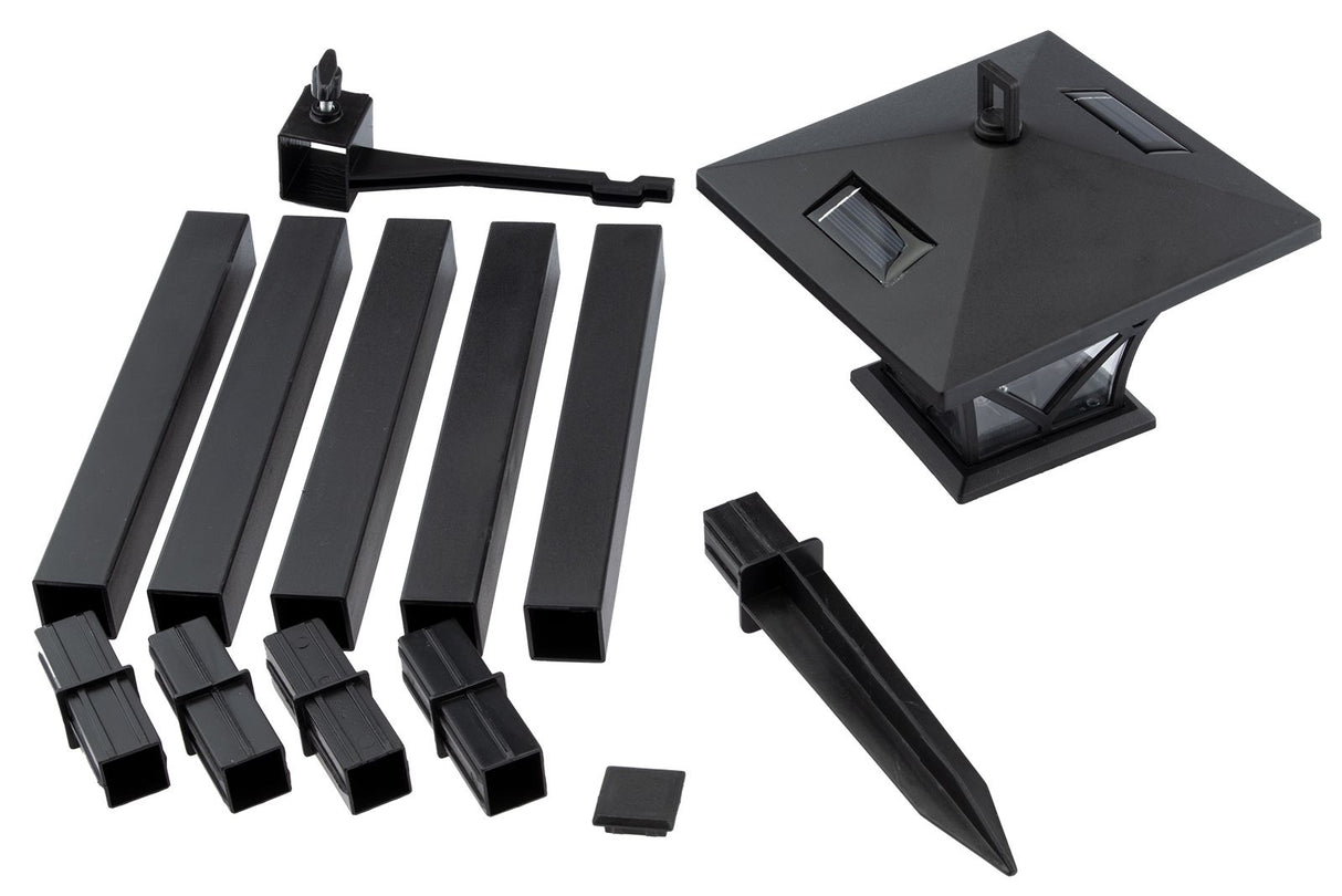 Solar-Gartenleuchte – LED-Außenlaterne – 150 cm