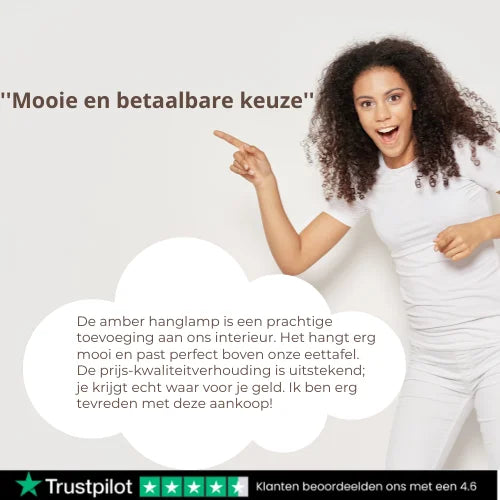 Hanglamp Amber 4-lichts industrieel voor eetkamer