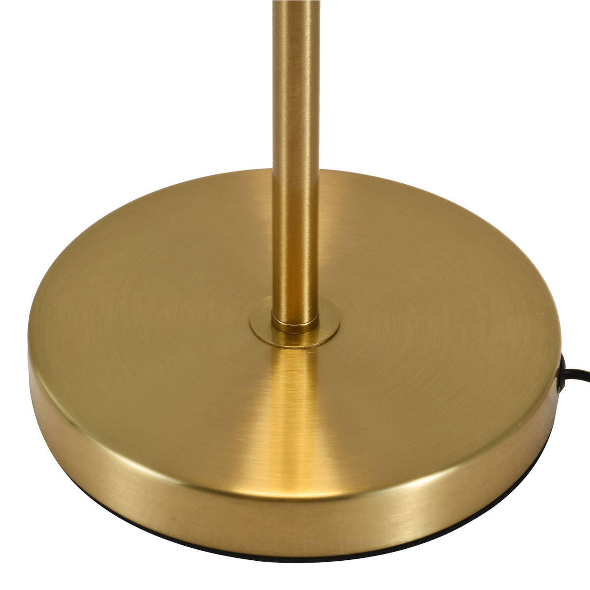 Tischlampe Lune – Messing mit Amberglas – Integrierte Lichtquelle