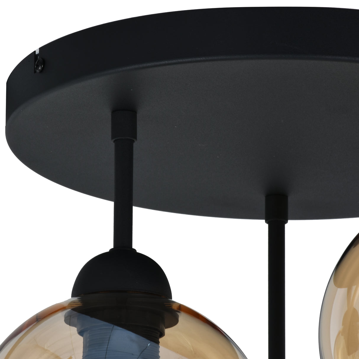 Deckenleuchte Industrial 3-flammig Amber Ball Wohnzimmer, Schlafzimmer