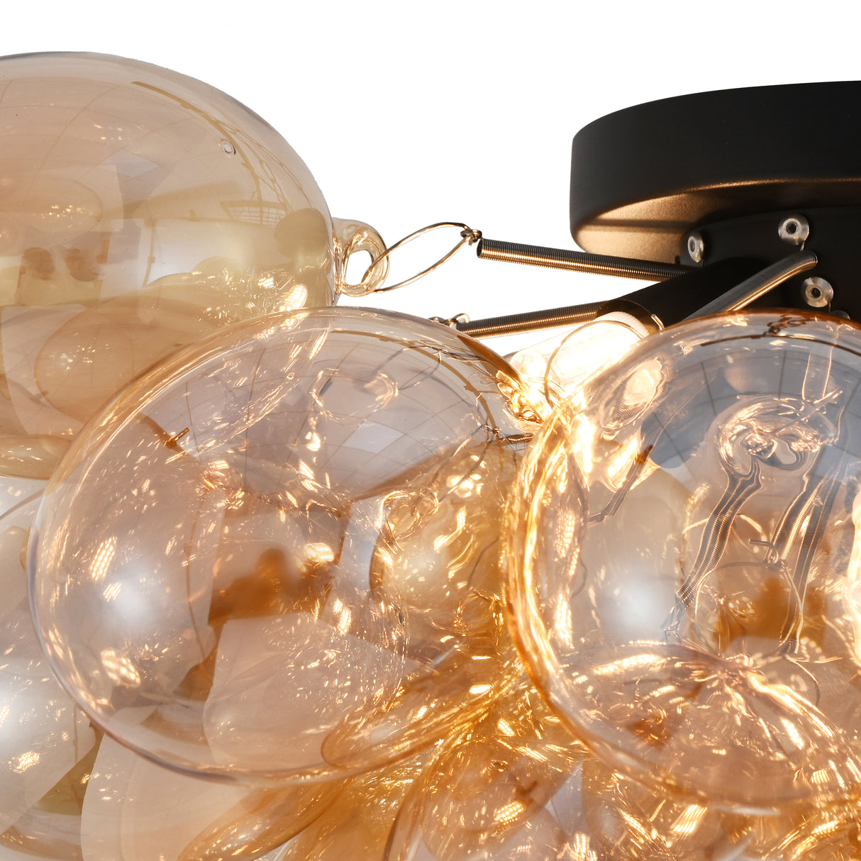 Deckenleuchte Grape – Moderne Amberglaslampe