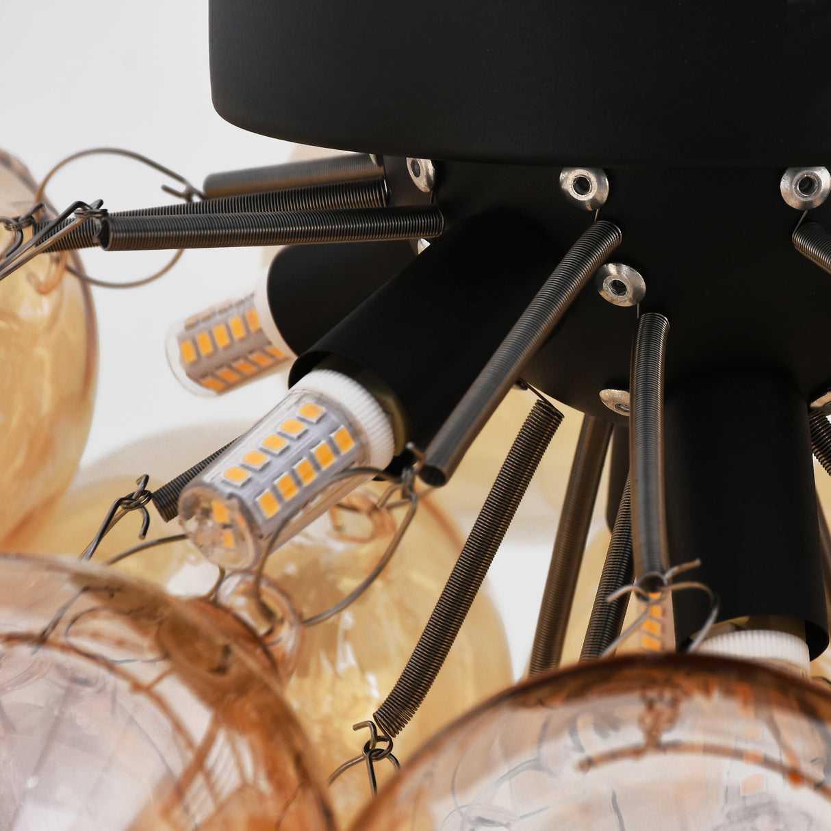 Deckenleuchte Grape – Moderne Amberglaslampe