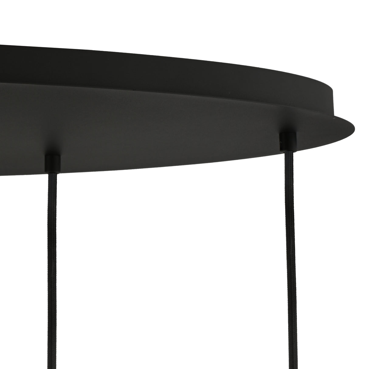 Hängeleuchte schwarz mit Amberglas oval 6-flammig - Sterre