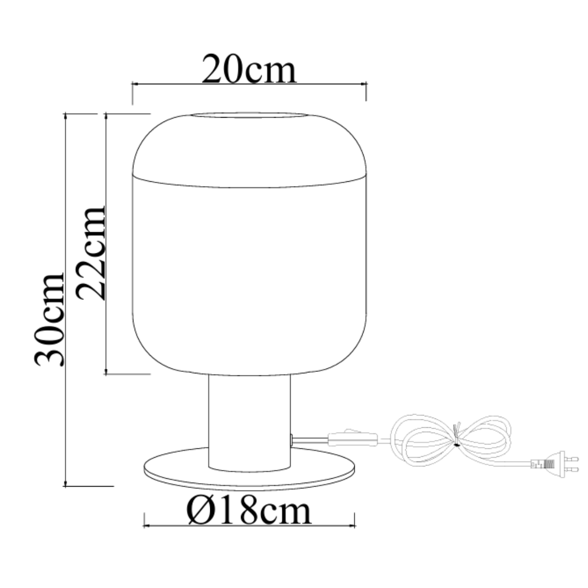 Tischlampe Laura – Messing mit Rauchglas