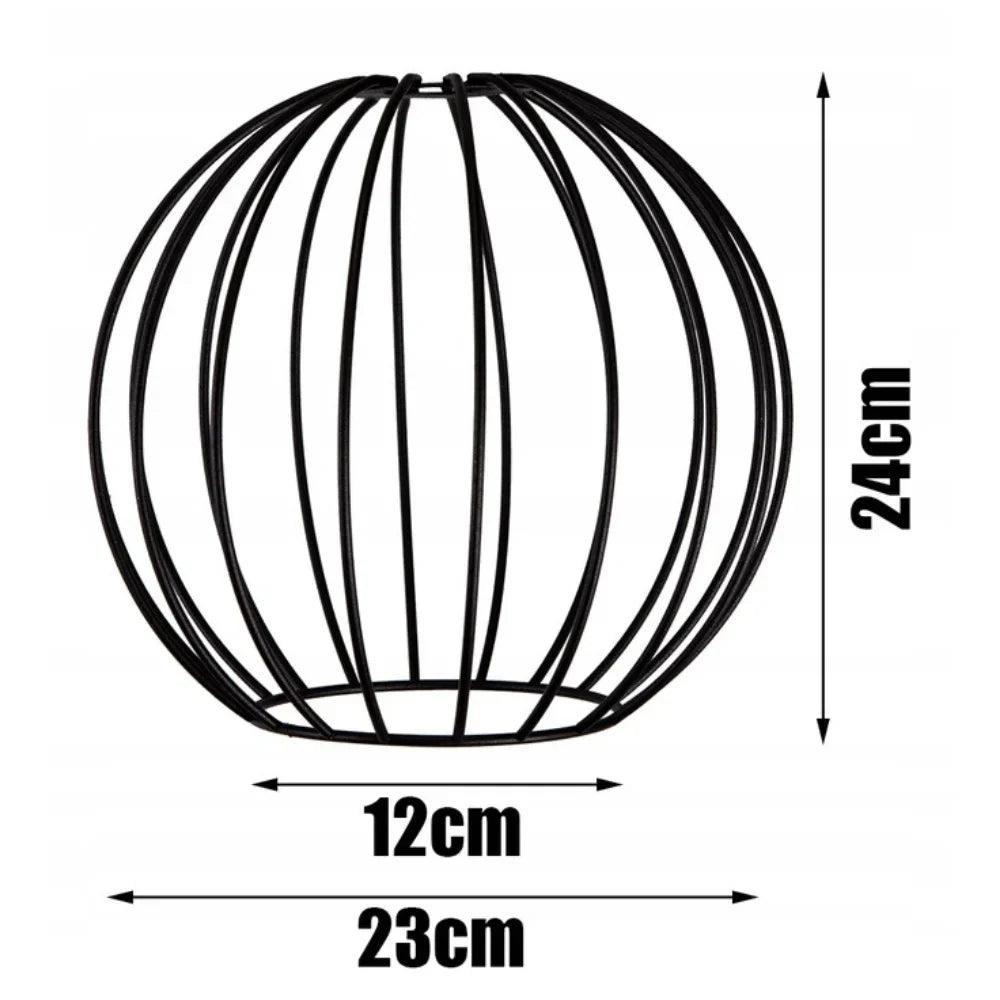 plafondlamp industrieel korf staal voor woonkamer of eetkamer