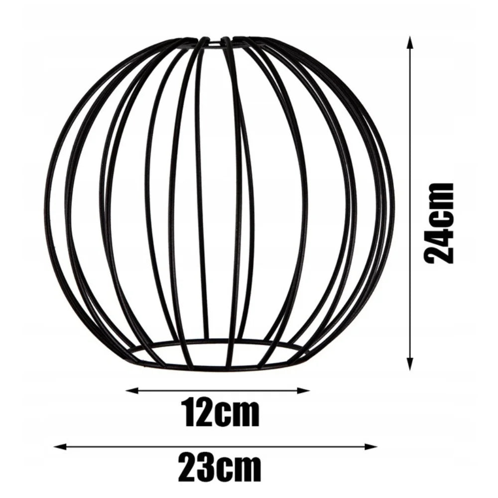 plafondlamp industrieel korf staal voor woonkamer of eetkamer