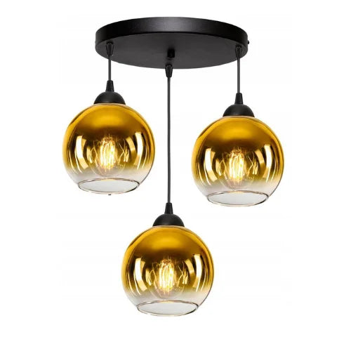 3-lichts hanglamp goud industrieel voor eettafel gebruik