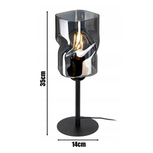 Tafellamp industrieel zwart met E27 fitting