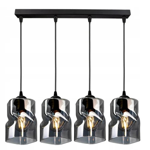 Hanglamp glas industrieel modern eettafel Twistlux