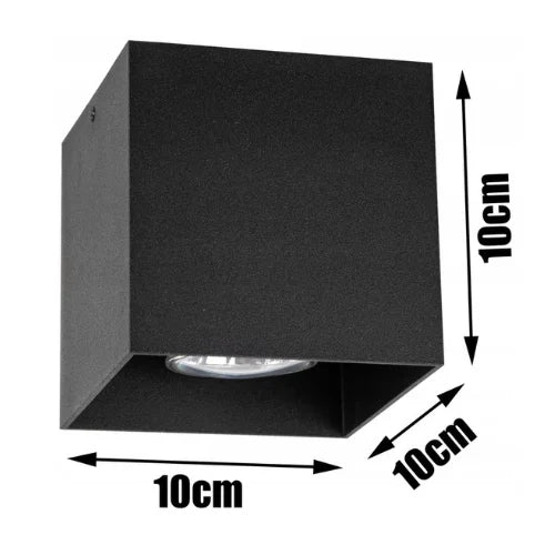 wandlamp zwart industrieel voor binnen met gericht downlight