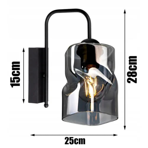 wandlamp industrieel twistlux booglamp zwart woonkamer