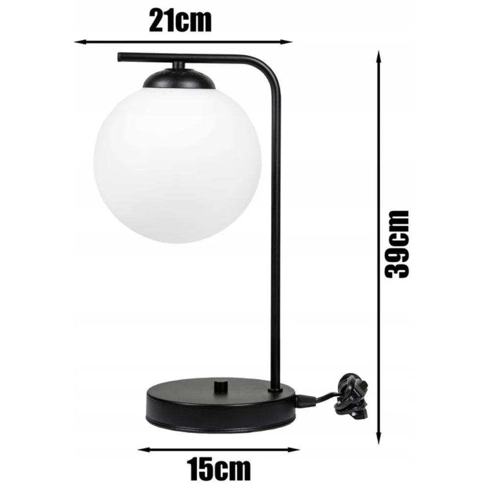 tafellamp industrieel zwart LoftLuster metalen nachtlamp