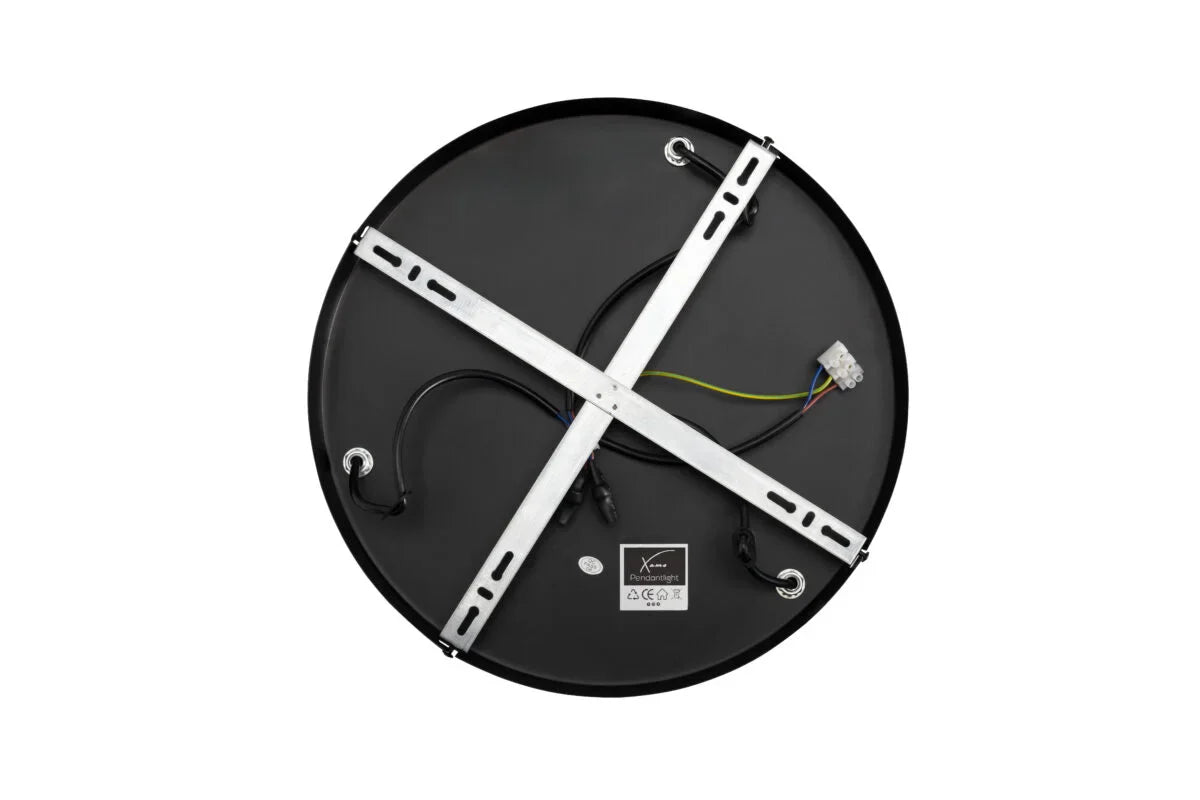 rookglas hanglamp zwart 3-lichts voor woonkamer of eetkamer