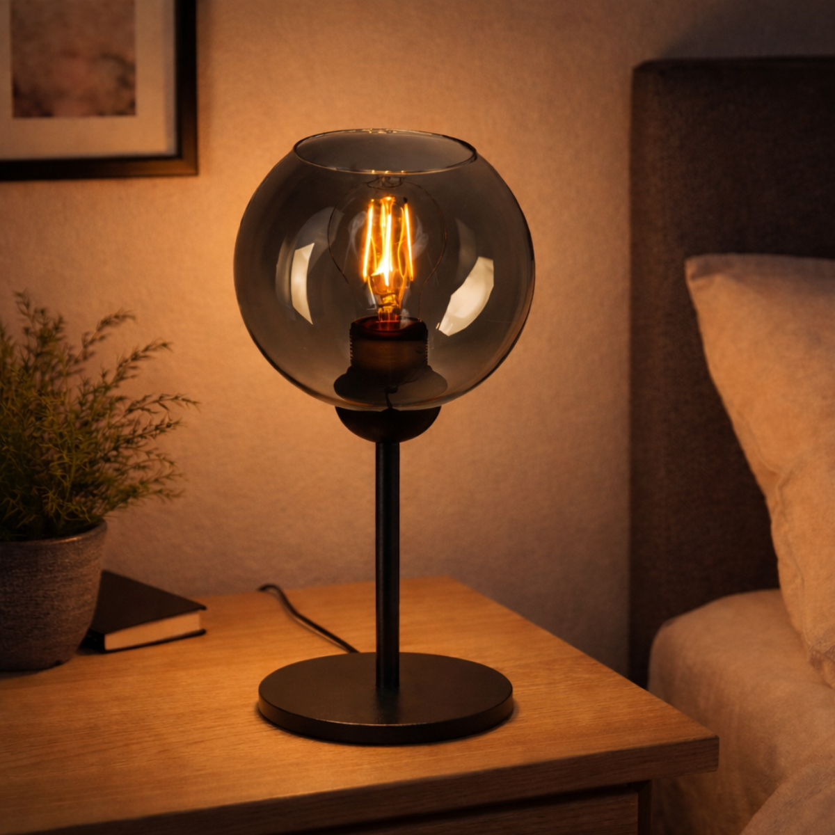 Industrielle Tischlampe „Smoke“
