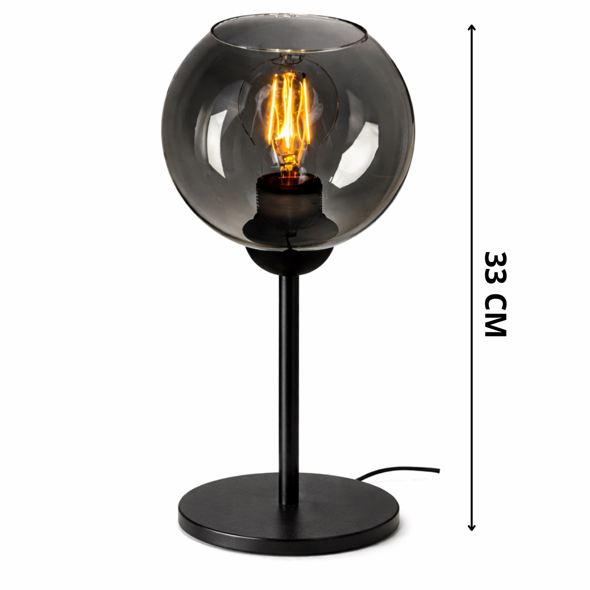 Industrielle Tischlampe „Smoke“