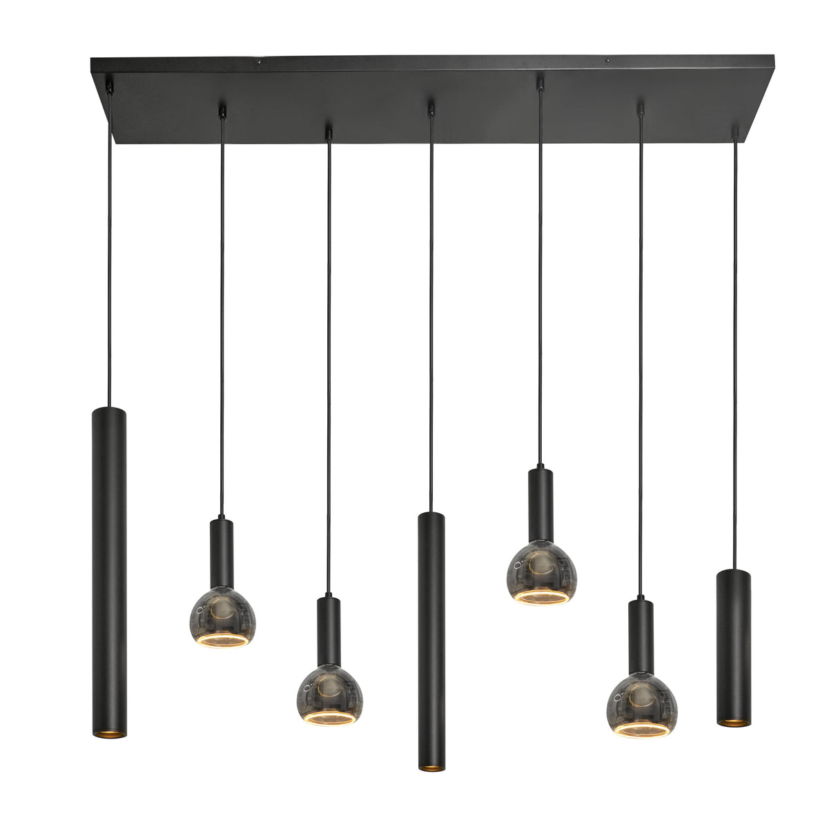 hanglamp met 7 lichtpunten – inclusief gratis E27 lichtbollen