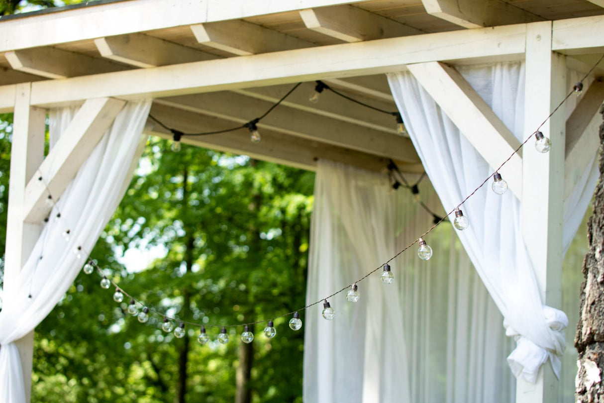 Gartenlichterkette – 30 LED-Kugeln – 10,6 m – Warmweiß 3000K – Wetterfest & Dekorativ