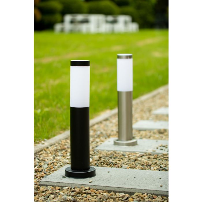 Stehende Außenleuchte – E27-Fassung – Edelstahl – 45 cm