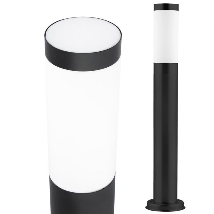 Schwarze Gartenmastlampe – E27 Außenbeleuchtung, 65 cm