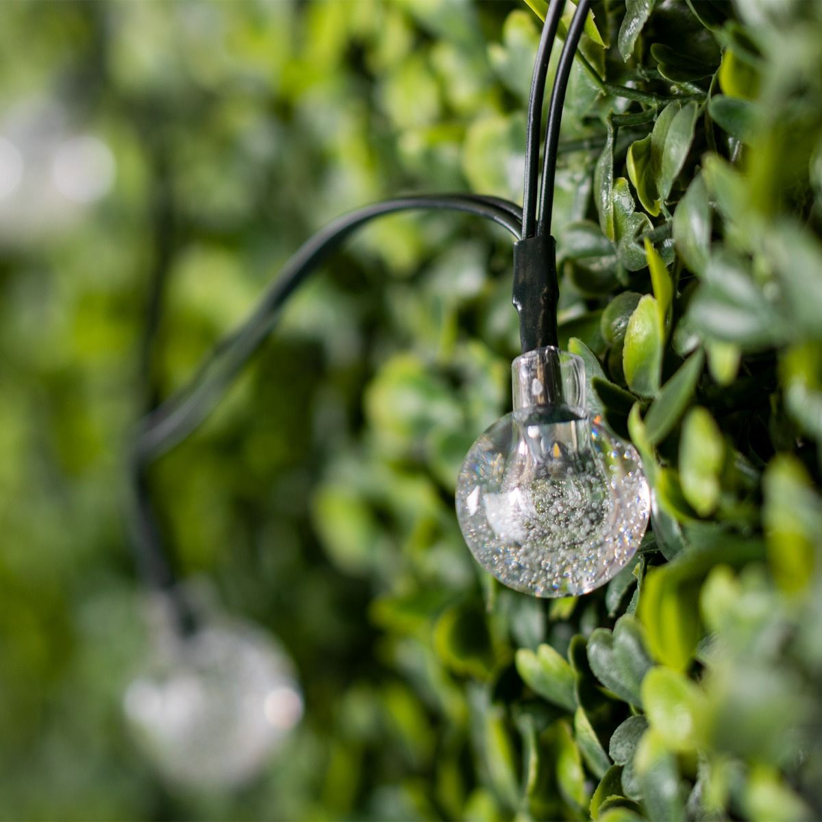 Gartenlichterkette – 100 LED-Kugeln – 21,8 m – Warmweiß 3000K – Dekorativ & Wetterfest