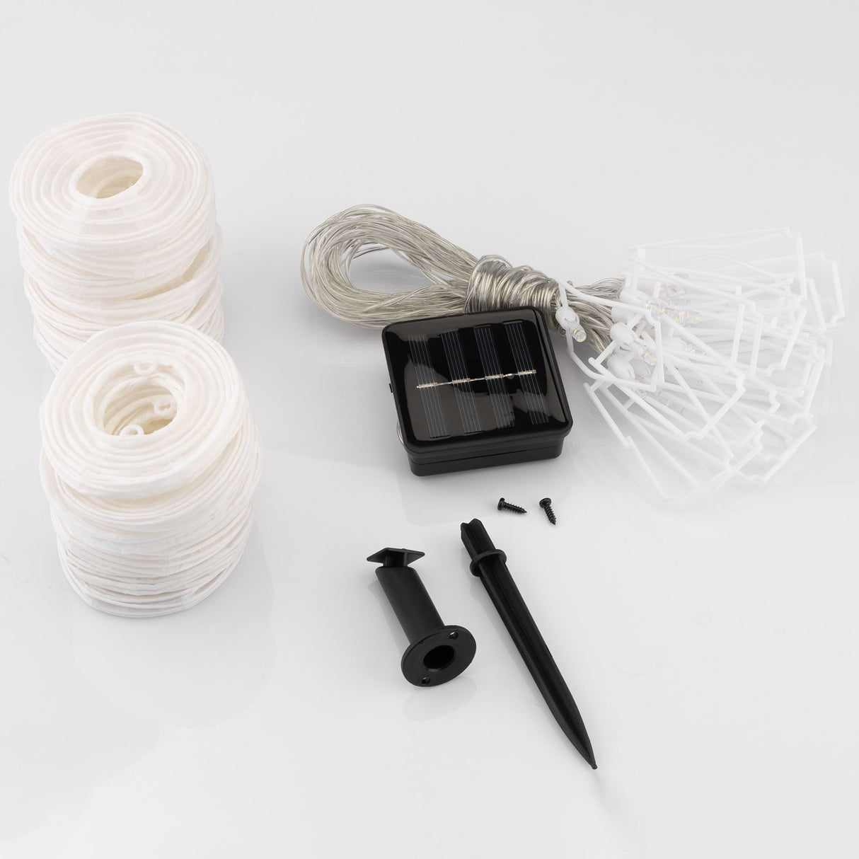 Solar Gartengirlande – 20x LED-Laternen – 7,59m – Warmweiß 3000K