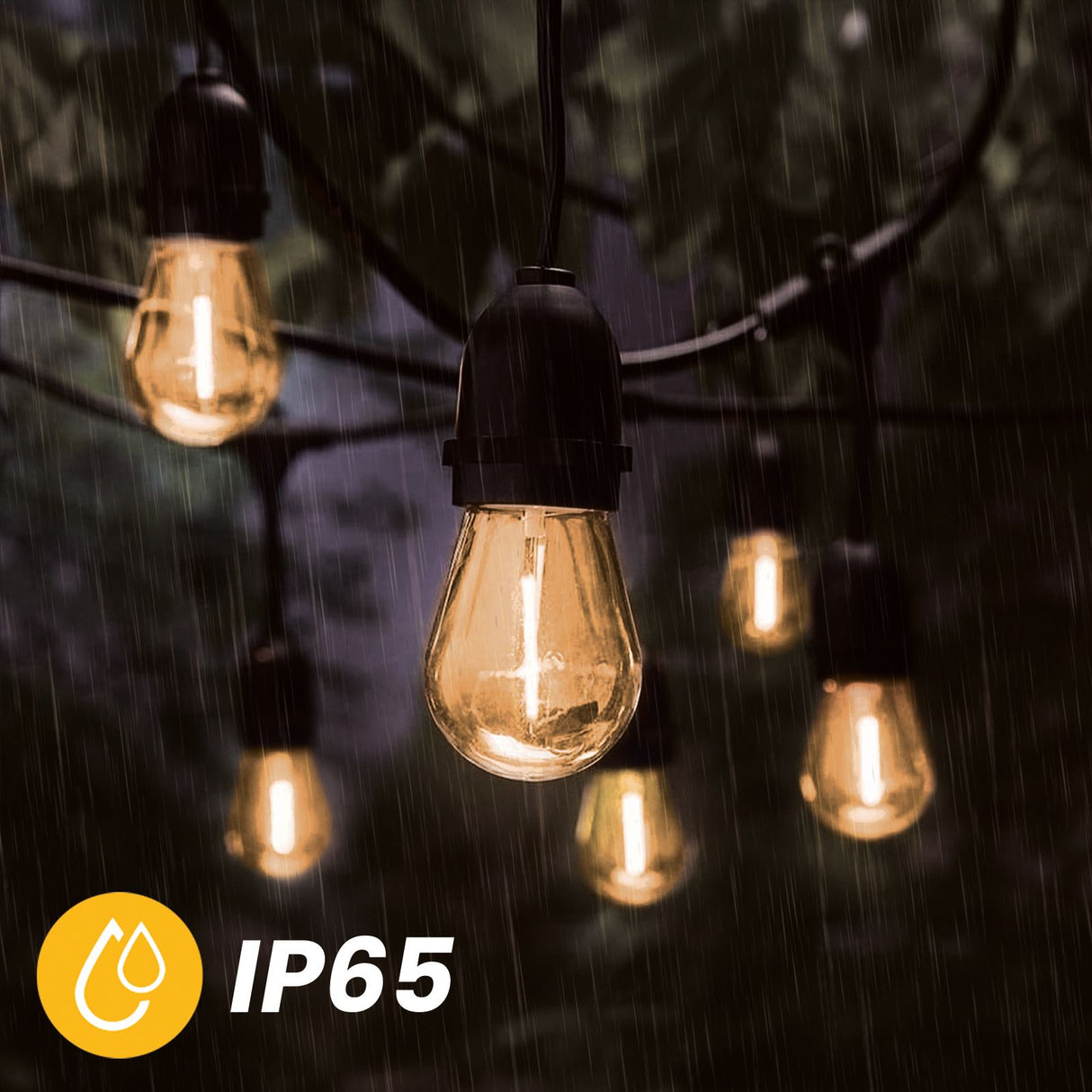 Solar-Gartenlichterkette – 30 LEDs – 20 m – Warmweiß 2700K – IP65 – Mit Fernbedienung