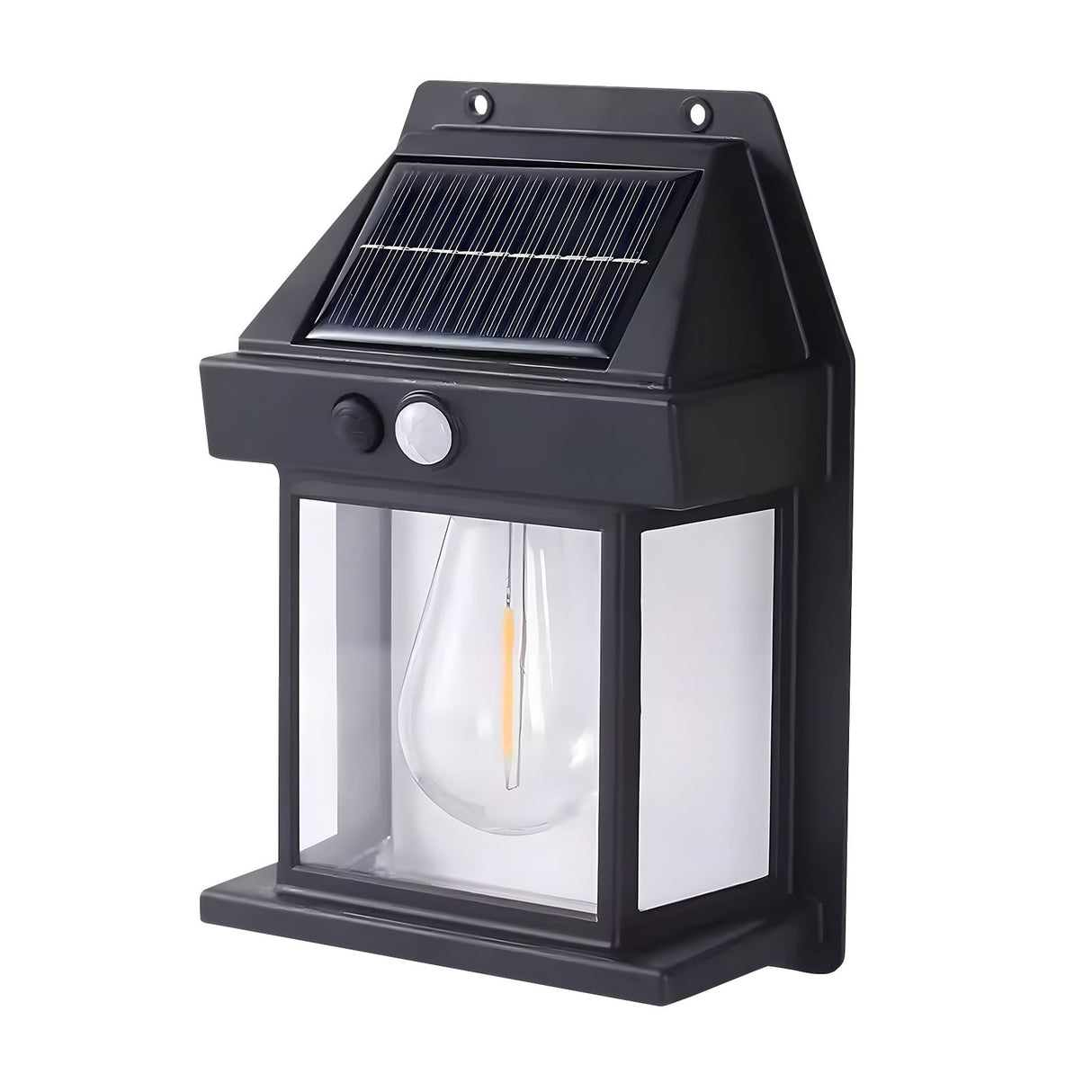 Solar LED Wandleuchte – Fassadenlampe 3000K, IP44 mit Bewegungs- und Dämmerungssensor