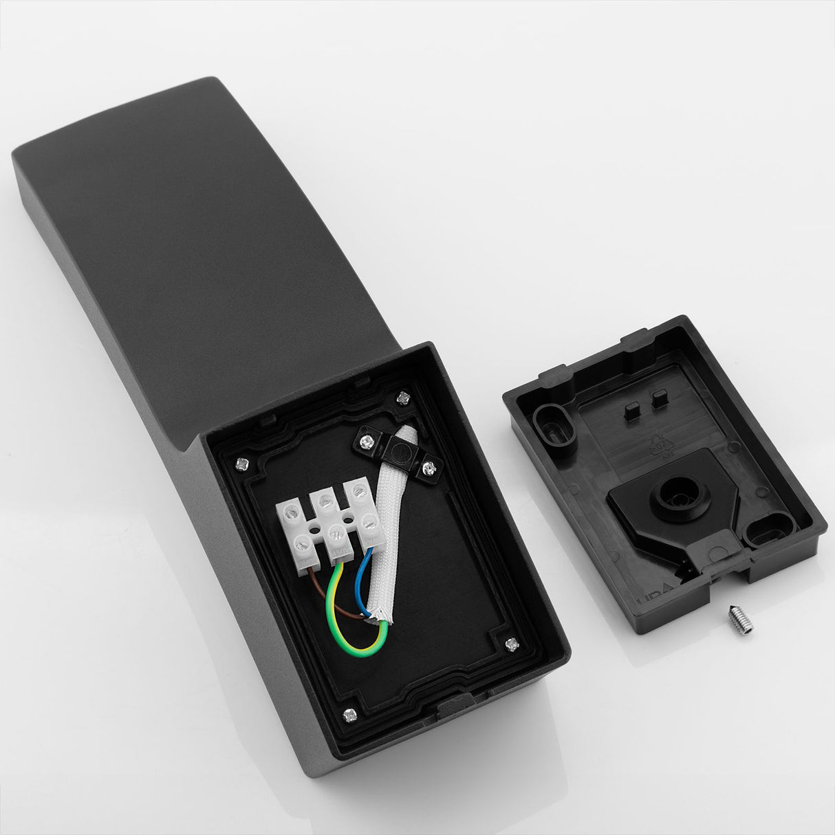 LED-Außenwandleuchte 10W – Schwarz, 4000K, IP44
