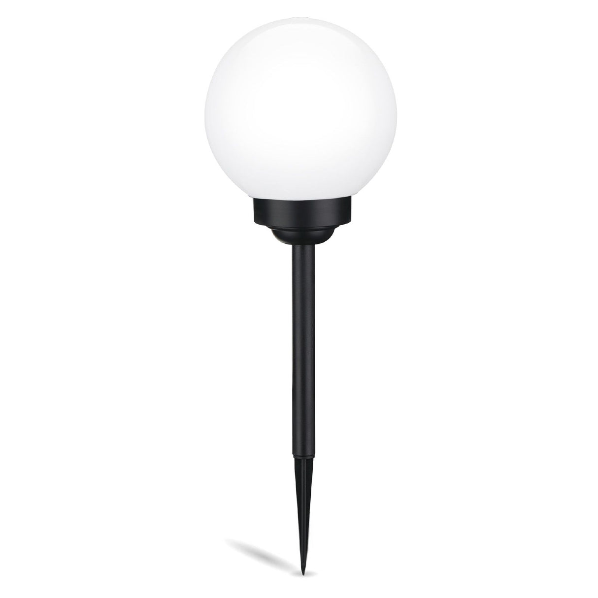 Solar LED Gartenleuchte – Weiße Kugel 25 cm – Bodenmontage – Farbig