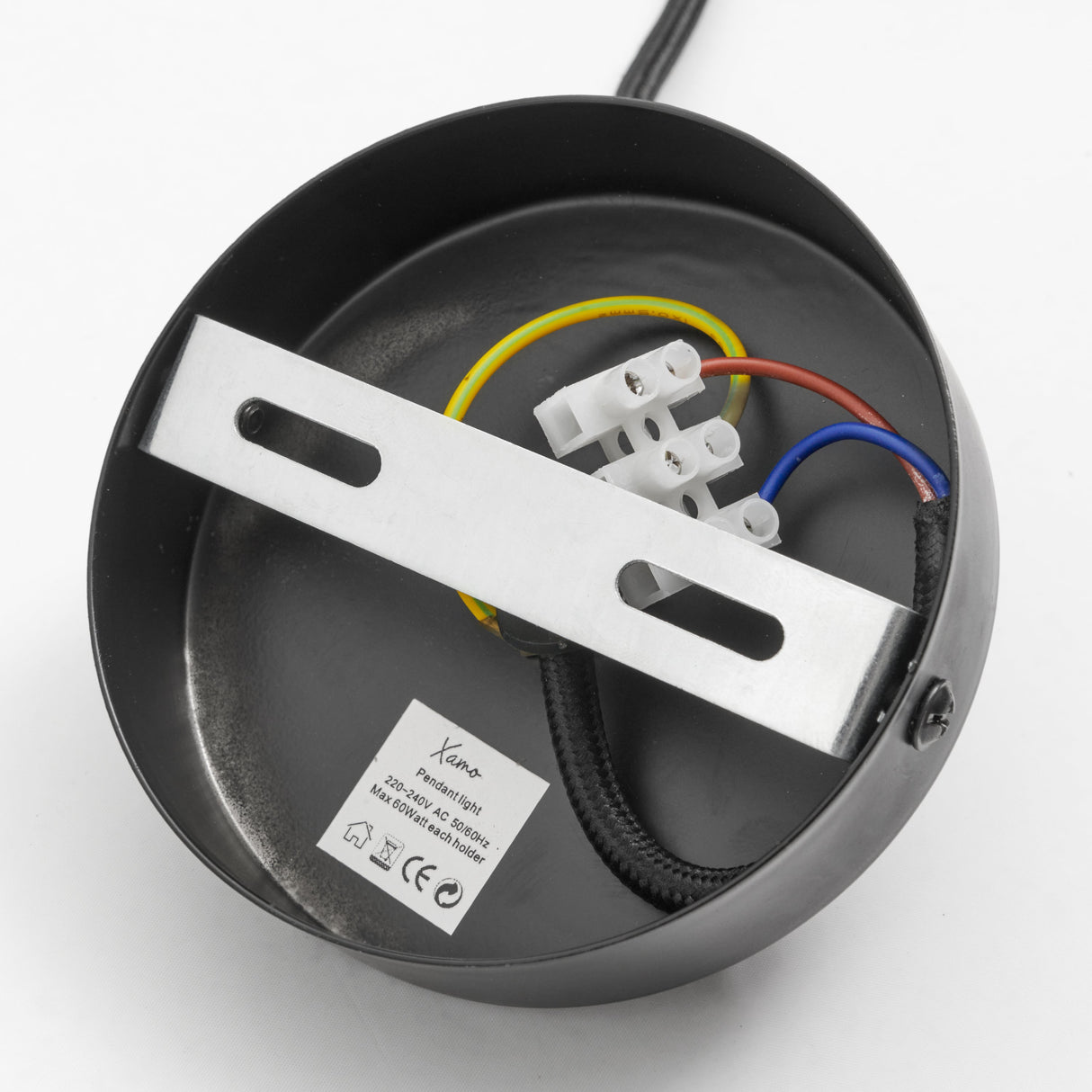 Pendelleuchte Messing mit Rauchglas