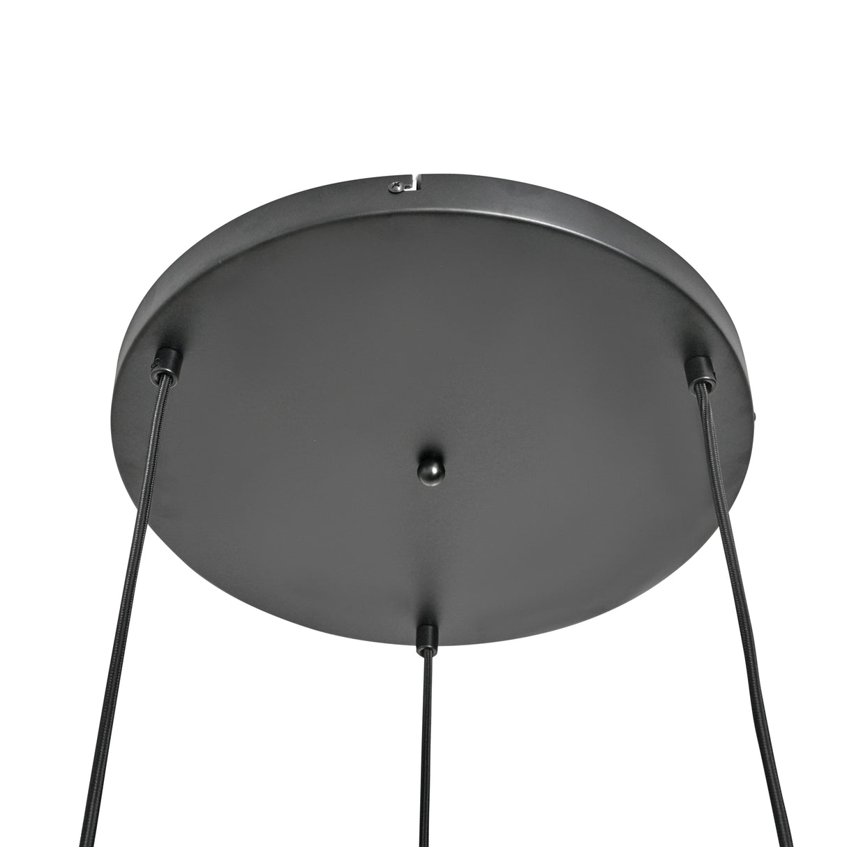 Pendelleuchte – 3-flammig, Mix aus Rauchglas, Industrial-Stil, Schwarz, für Wohn- & Esszimmer