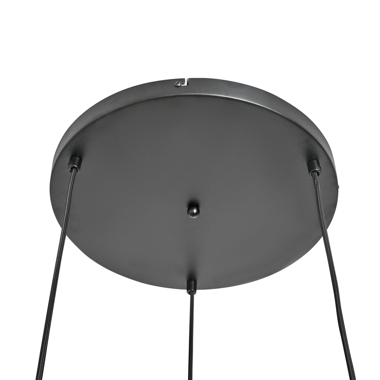 Hängeleuchte 3-flammig Rauchglas Industrial Schwarz