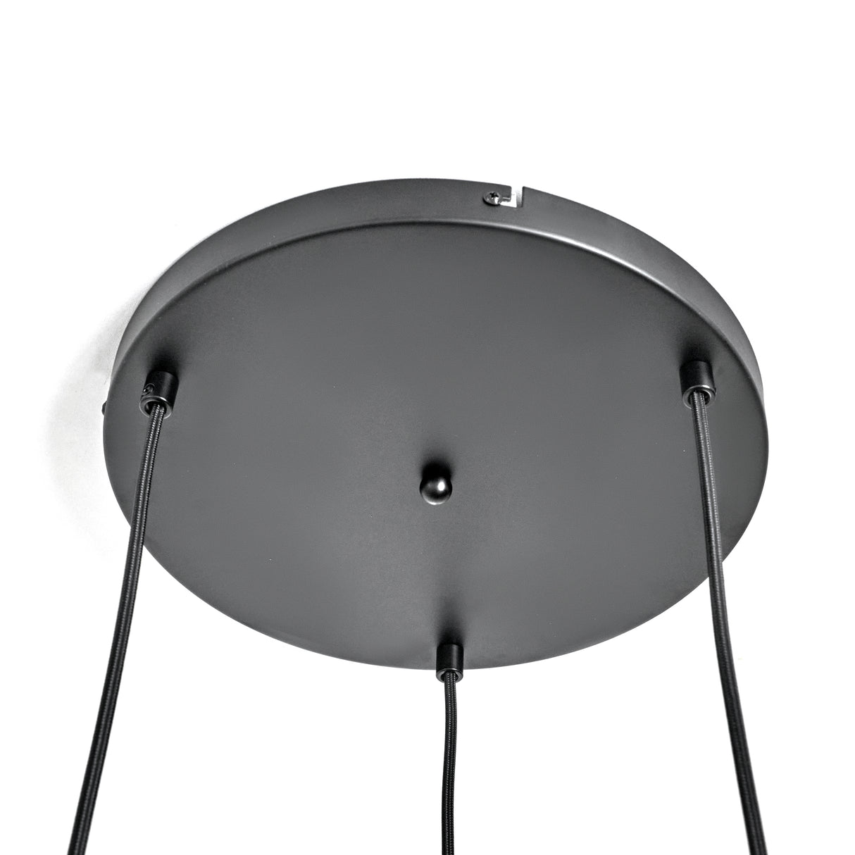 Pendelleuchte 3 flammig Kugel Rauchglas Industrial Schwarz Grau