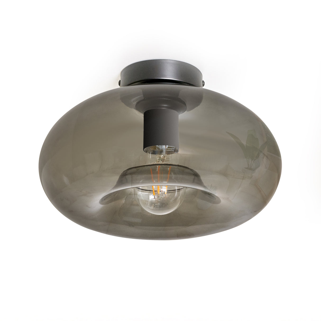 Design Deckenleuchte Art Deco Schwarz Rauch -