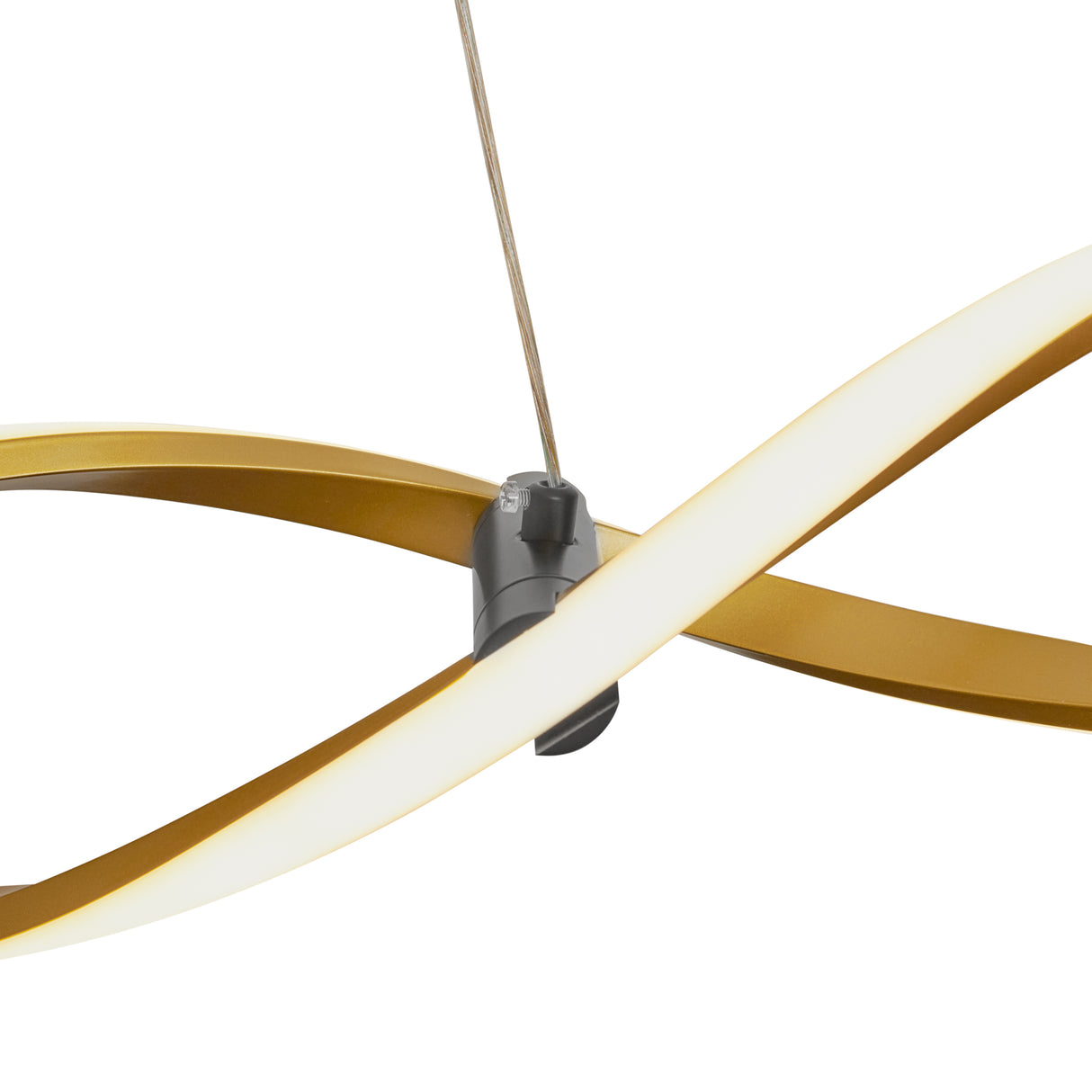 Längliche LED Pendelleuchte Gold Wellenform – 3 Farben