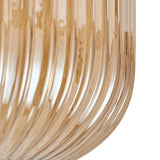 Runde Deckenleuchte – Amberglas