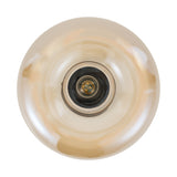 Design-Deckenleuchte Art Deco Schwarz Amber